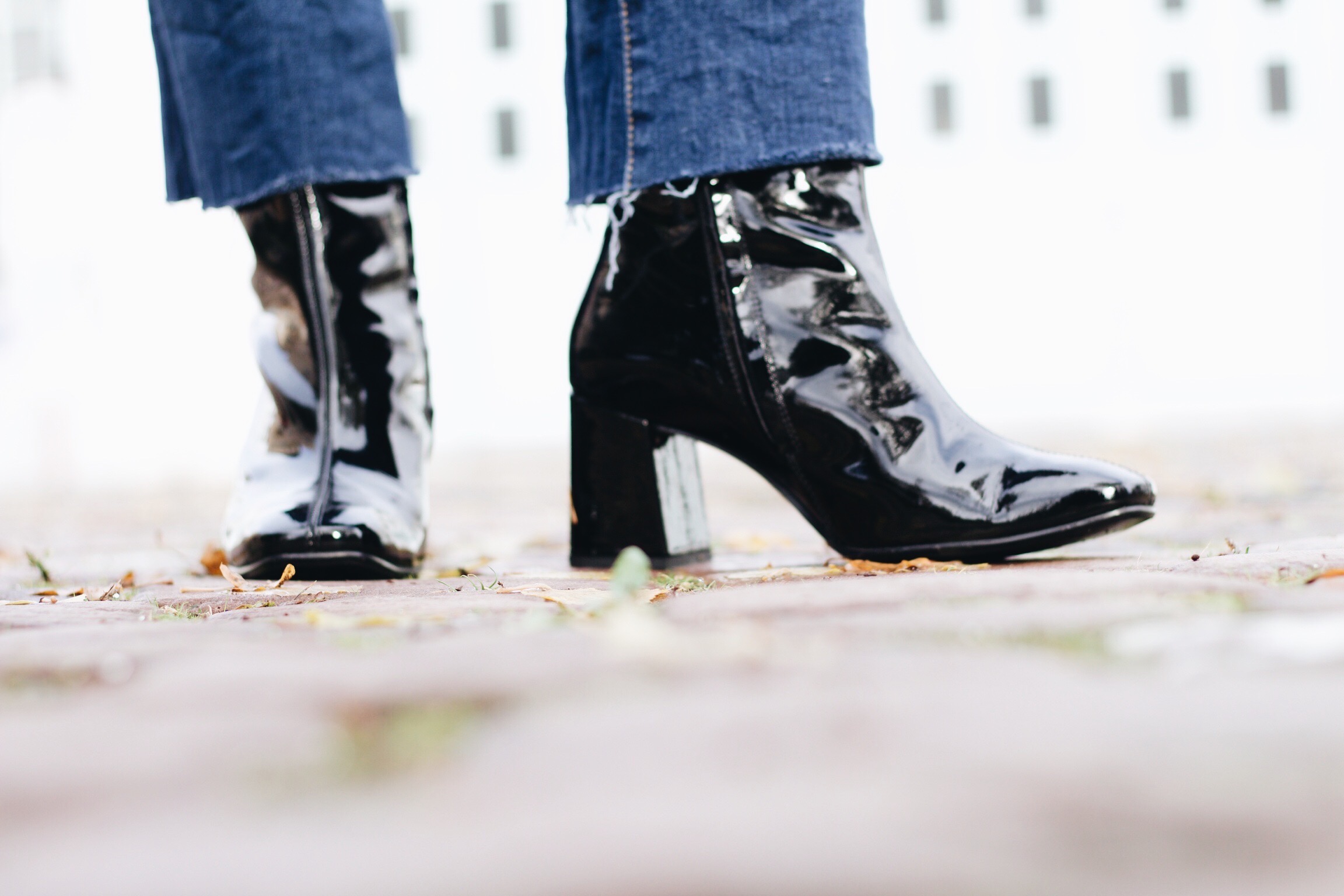 Lack Stiefeletten von Paul Green auf meinem Modeblog